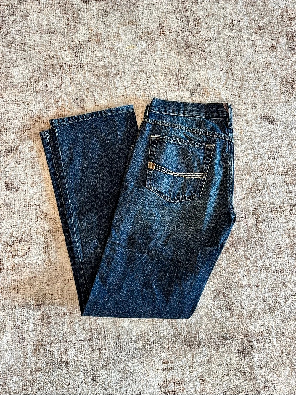 Ariat M5 Straight Men's Jeans Blue Waist 33 Inseam 34